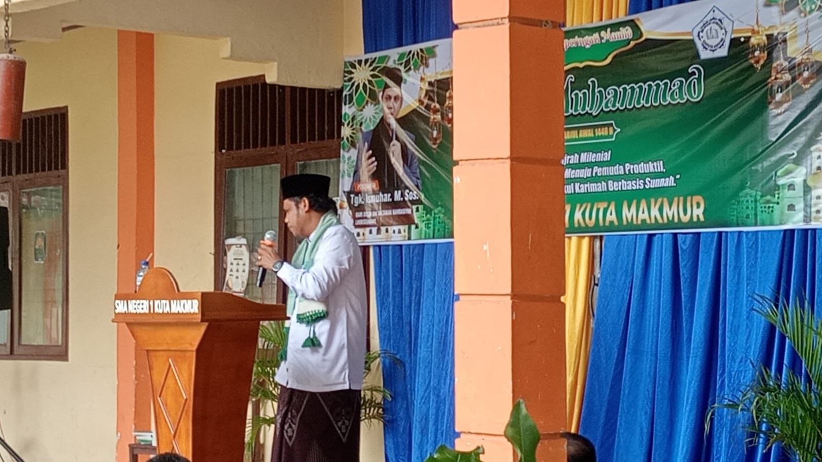 Memperingati Maulid Nabi, Tgk. Ismuhar, M. Sos. Ajak Siswa SMAN 1 Kuta Makmur Teladani Akhlak Rasulullah di Era Digital